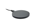 Round wireless charger bamboo