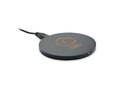 Round wireless charger bamboo 5