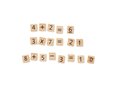 Wood educational counting game