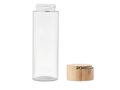 Glass bottle 500ml, bamboo lid