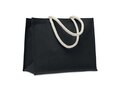 Jute bag with cotton handle