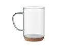 Glass mug 400ml with cork base 2