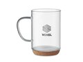 Glass mug 400ml with cork base 5