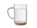 Glass mug 400ml with cork base