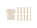 20 bamboo golf tees set