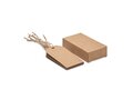 Set of 12 kraft paper gift tags