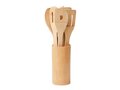Bamboo kitchen utensils set