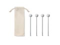 Stainless steel stirrers set 1
