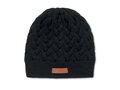 Cable knit beanie in RPET