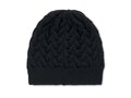 Cable knit beanie in RPET 1
