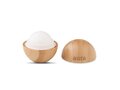 Lip balm in round bamboo case 1
