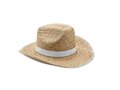 Natural straw cowboy hat