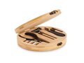 15 piece tool set bamboo case