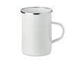 Metal mug with enamel layer