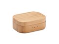 TWS earbuds in bamboo case 1