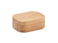 TWS earbuds in bamboo case 1