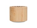 Round bamboo wireless speaker 3