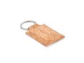 Rectangular cork key ring