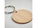 Round bamboo key ring 1
