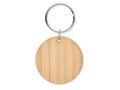 Round bamboo key ring 2