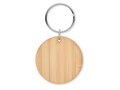 Round bamboo key ring 2
