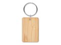 Rectangular bamboo key ring 3