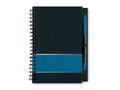 Elegant notebook iwith colourful decorating band