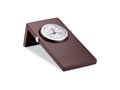 Mahogany wood desk clock 5