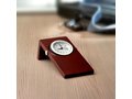 Mahogany wood desk clock 3