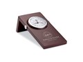 Mahogany wood desk clock 2