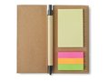 Sticky notes with ruler, clips and pen 2
