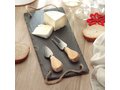 Slate cheeseboard with 2 knives 1