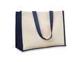 Jute and canvas shopping bag 8