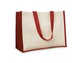 Jute and canvas shopping bag 10