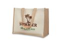 Jute and canvas shopping bag 5