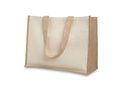 Jute and canvas shopping bag 2