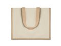 Jute and canvas shopping bag 4