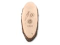 Oval wooden board with bark 3
