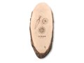 Oval wooden board with bark 3