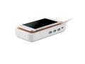 Wireless charger with 3 port USB hub 6