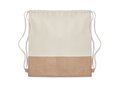 Drawstring bag w/ jute details 2