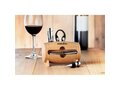 4 pcs wine set in wooden stand 1
