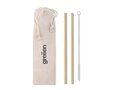 Bamboo straw with brush in pouch 4