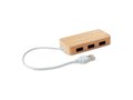 Bamboo USB 3 ports hub