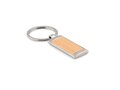 Zinc alloy and wood key ring 2