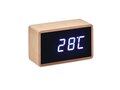 LED alarm clock bamboo casing