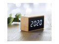 LED alarm clock bamboo casing 3
