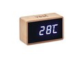 LED alarm clock bamboo casing 4