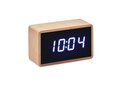 LED alarm clock bamboo casing