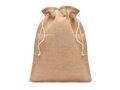 Small jute gift bag 14 x 22 cm